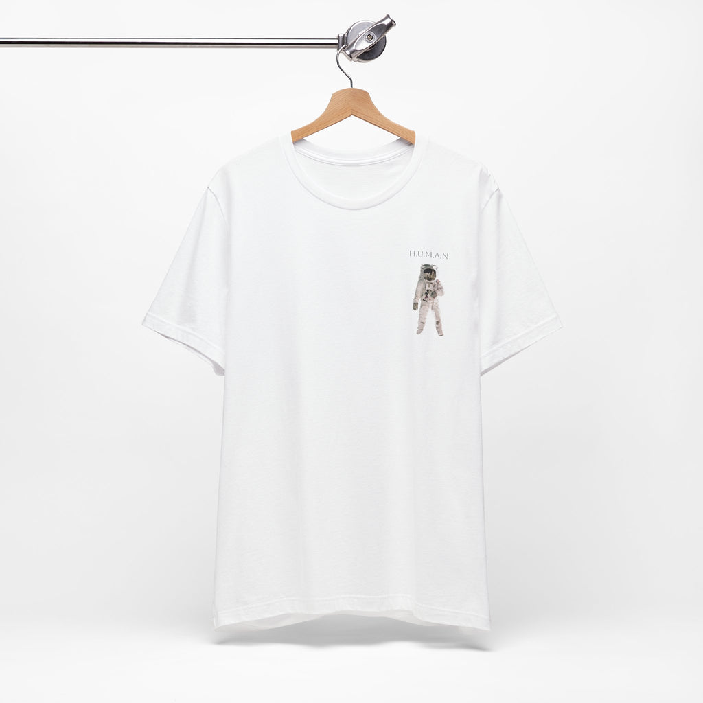 Astronaut Pocket Tee — Minimal Space Explorer Graphic T-Shirt