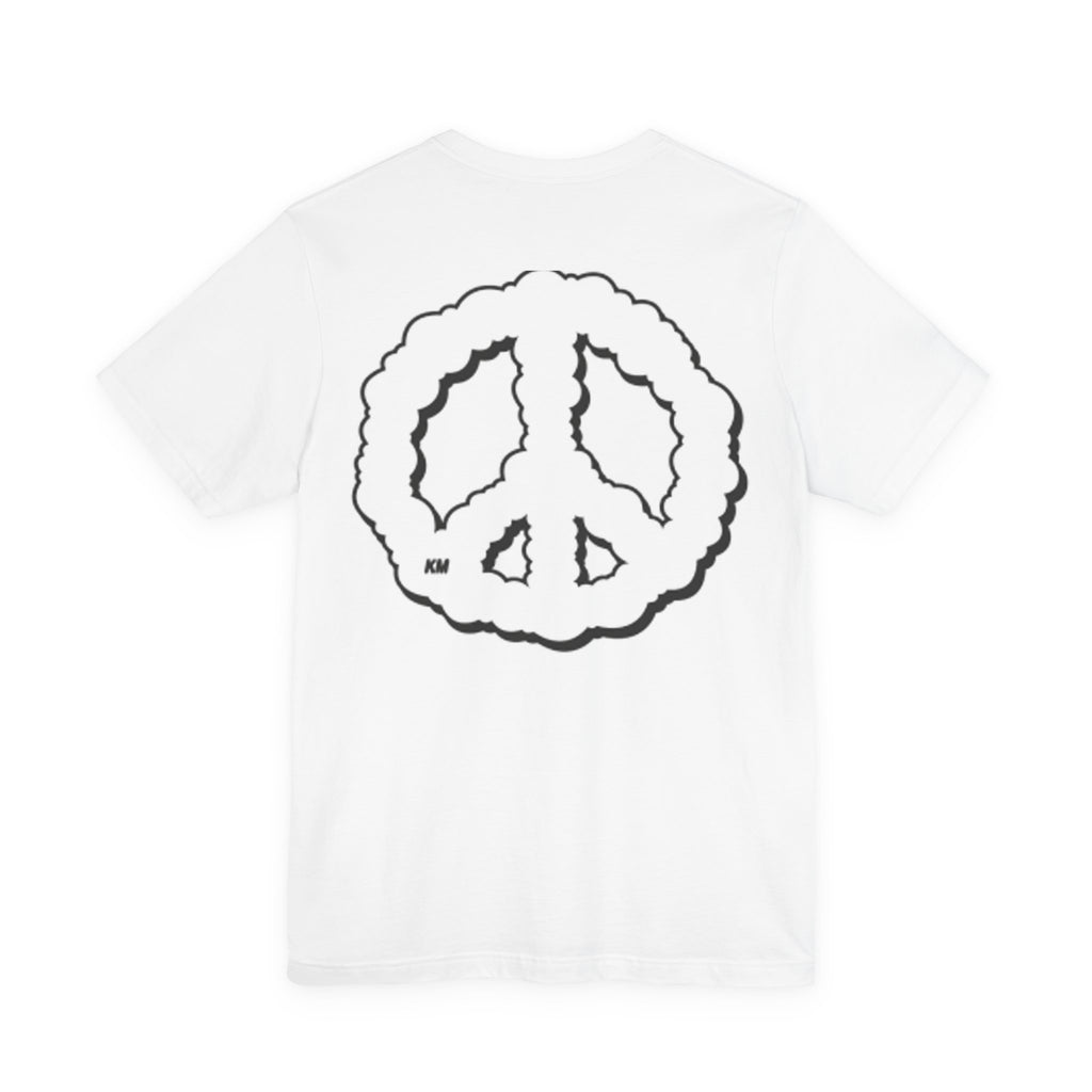 Peace Cloud T-Shirt — Minimal Back Logo Graphic Tee