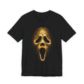 Ghostface Glitter Tee — Gold Horror T ‑Shirt