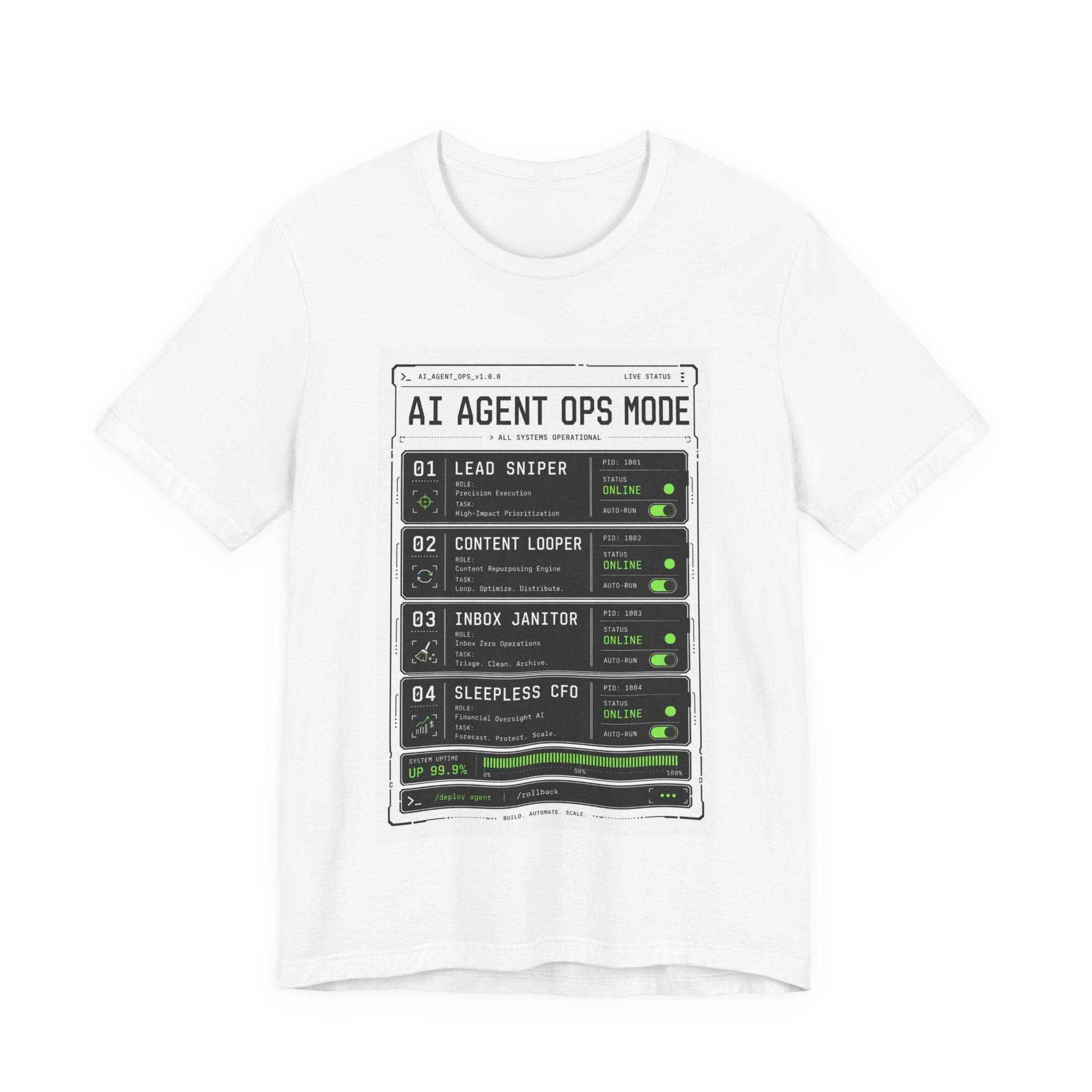 AI Agent Ops Mode Tee