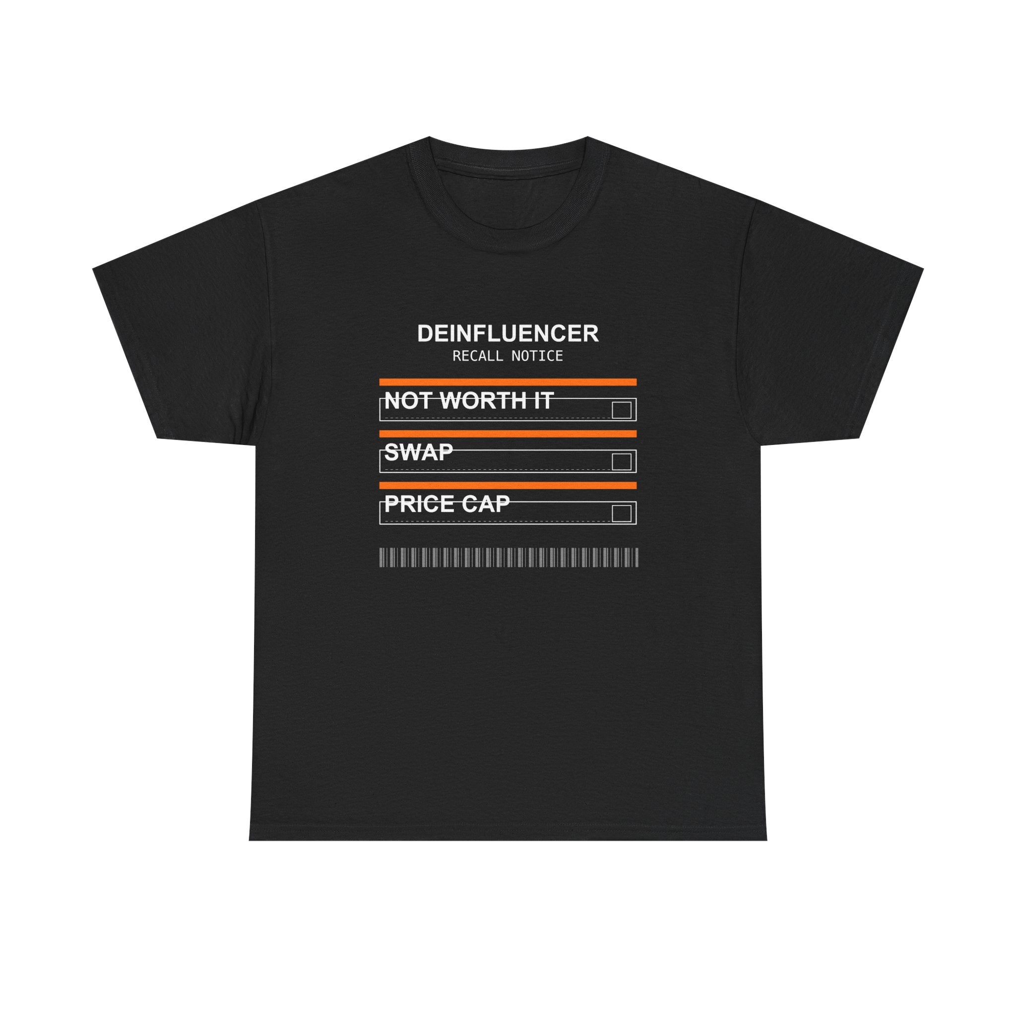 Deinfluencer Recall Notice Tee