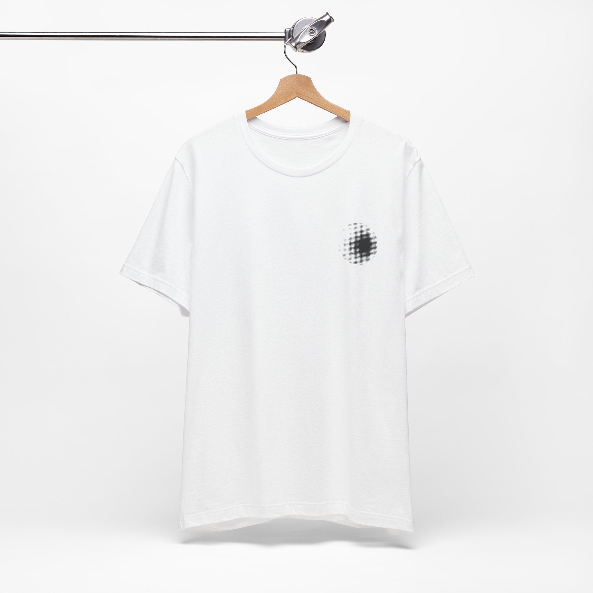 Minimal Solar Eclipse Pocket Tee — Subtle Astronomy Graphic T-Shirt