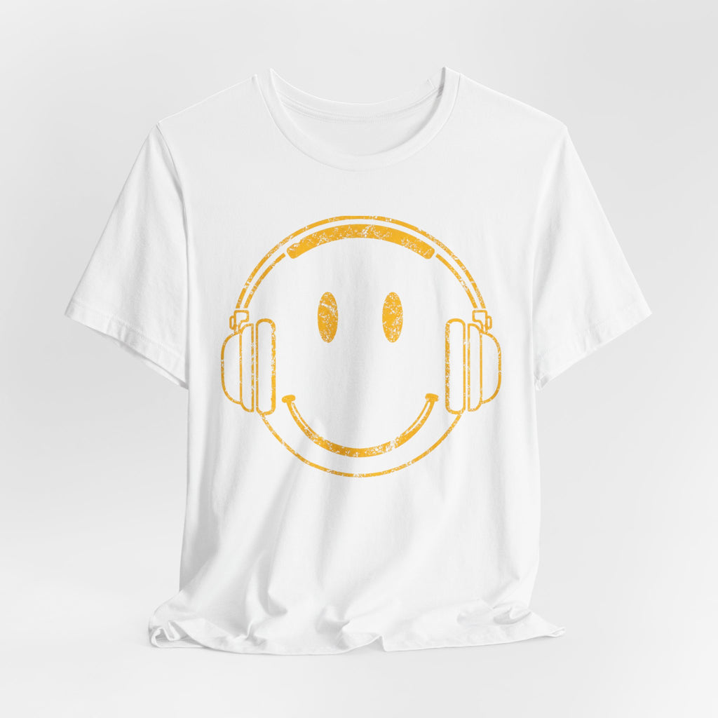 Headphone Smiley Logo Tee