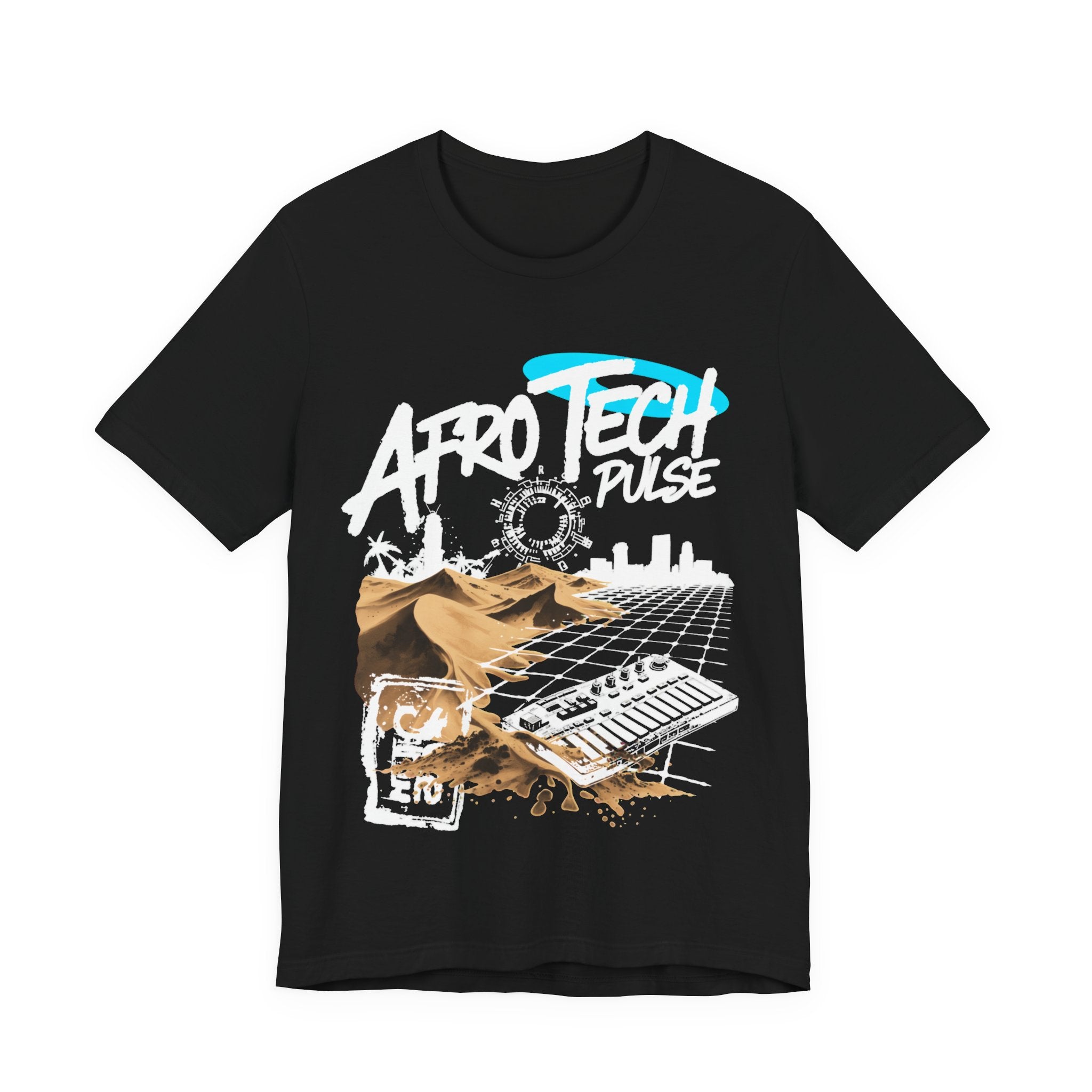 Afro Tech Pulse Badge Tee