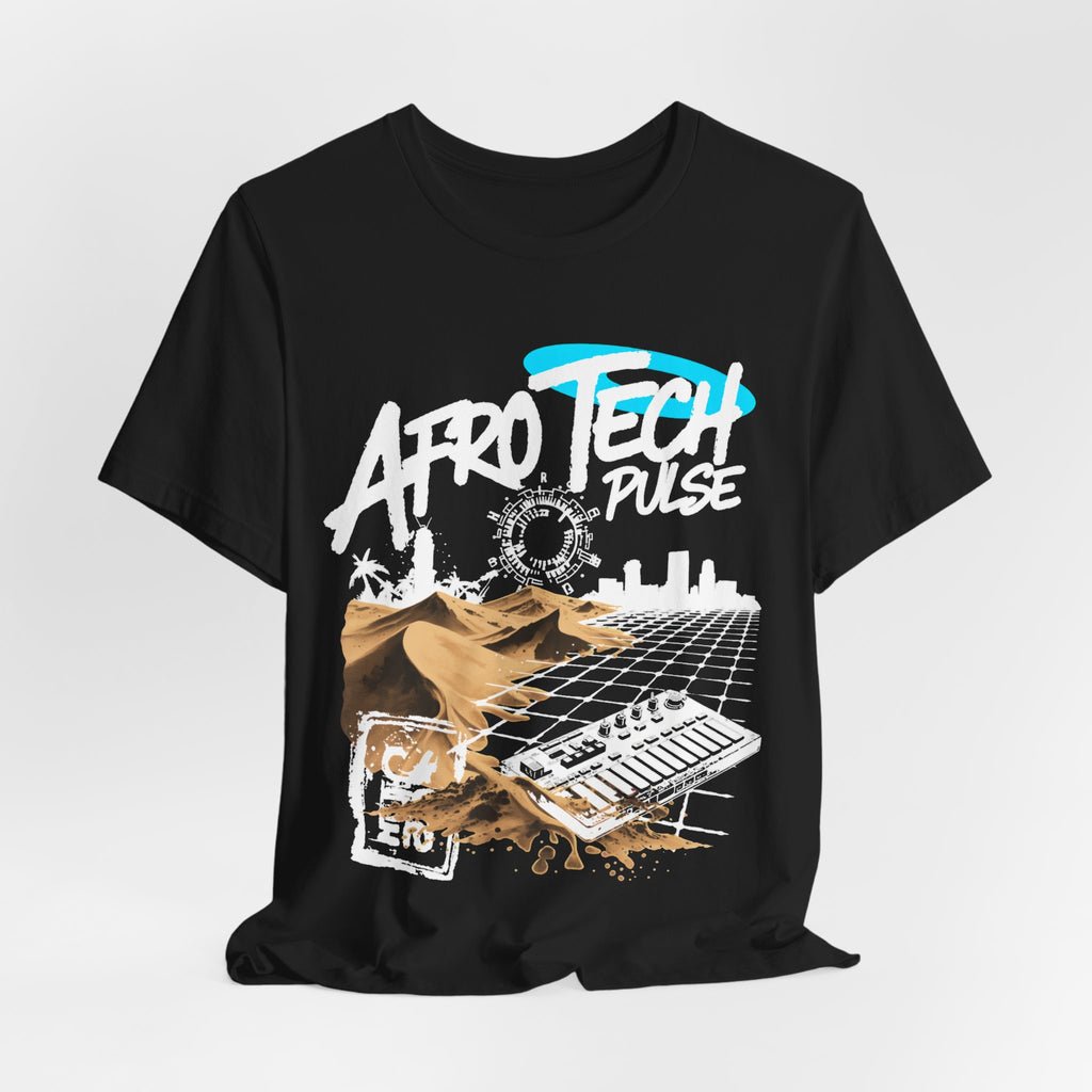 Afro Tech Pulse Badge Tee