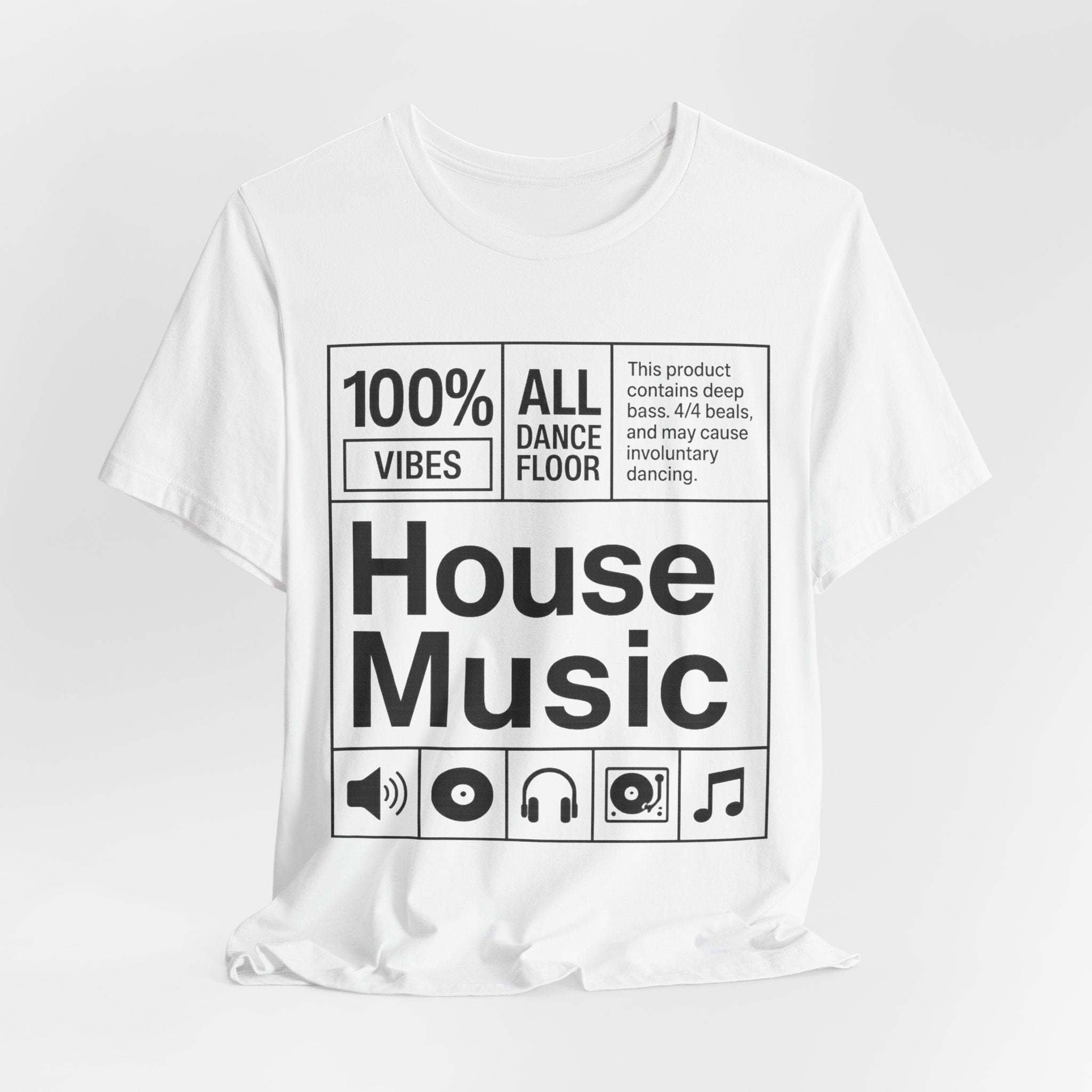 House Music Care Label Tee