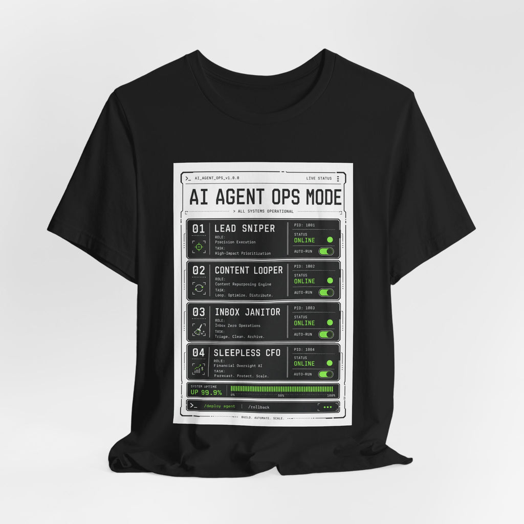 AI Agent Ops Mode Tee