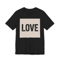 LOVE Distressed Vintage Grunge Typography Tee