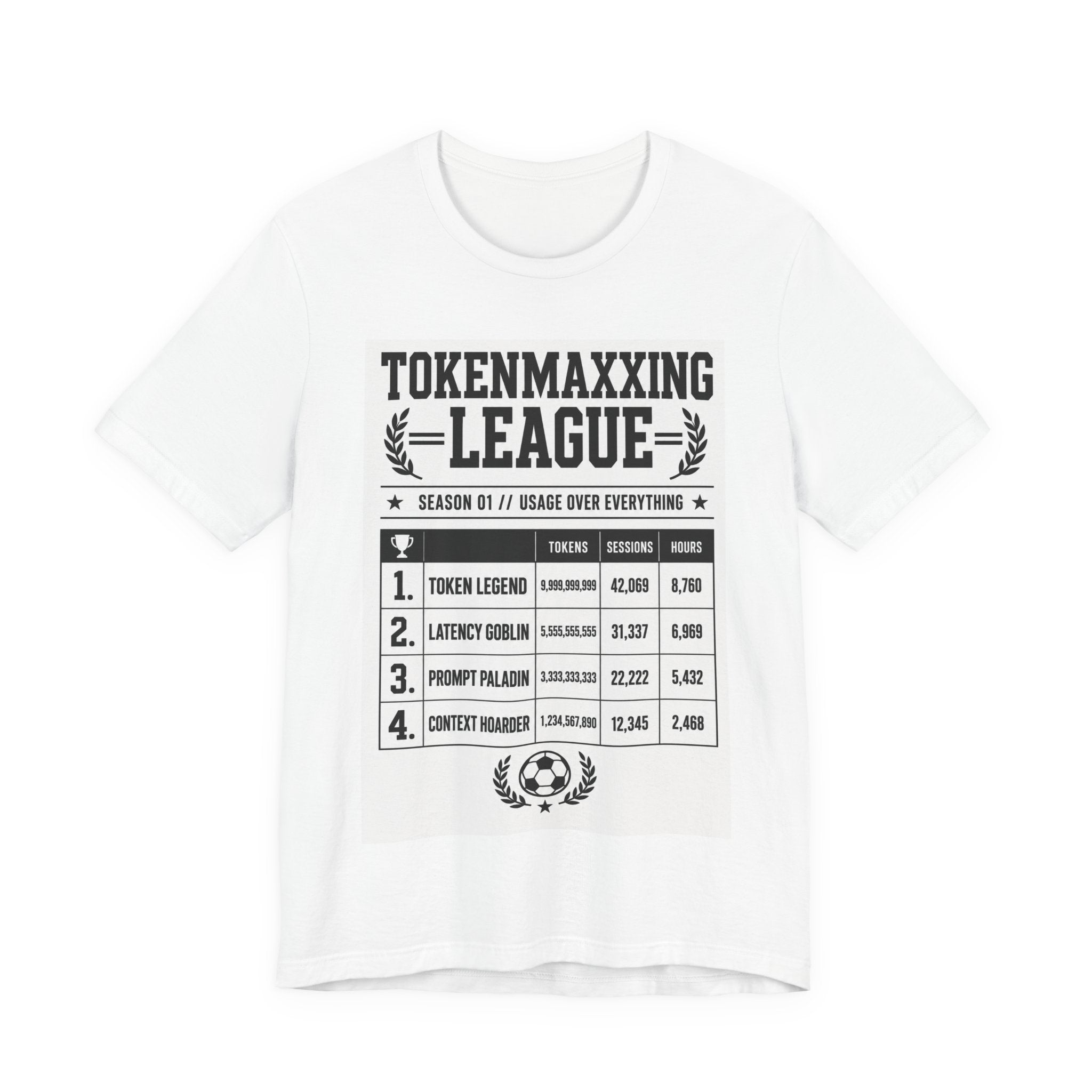 Tokenmaxxing League Tee
