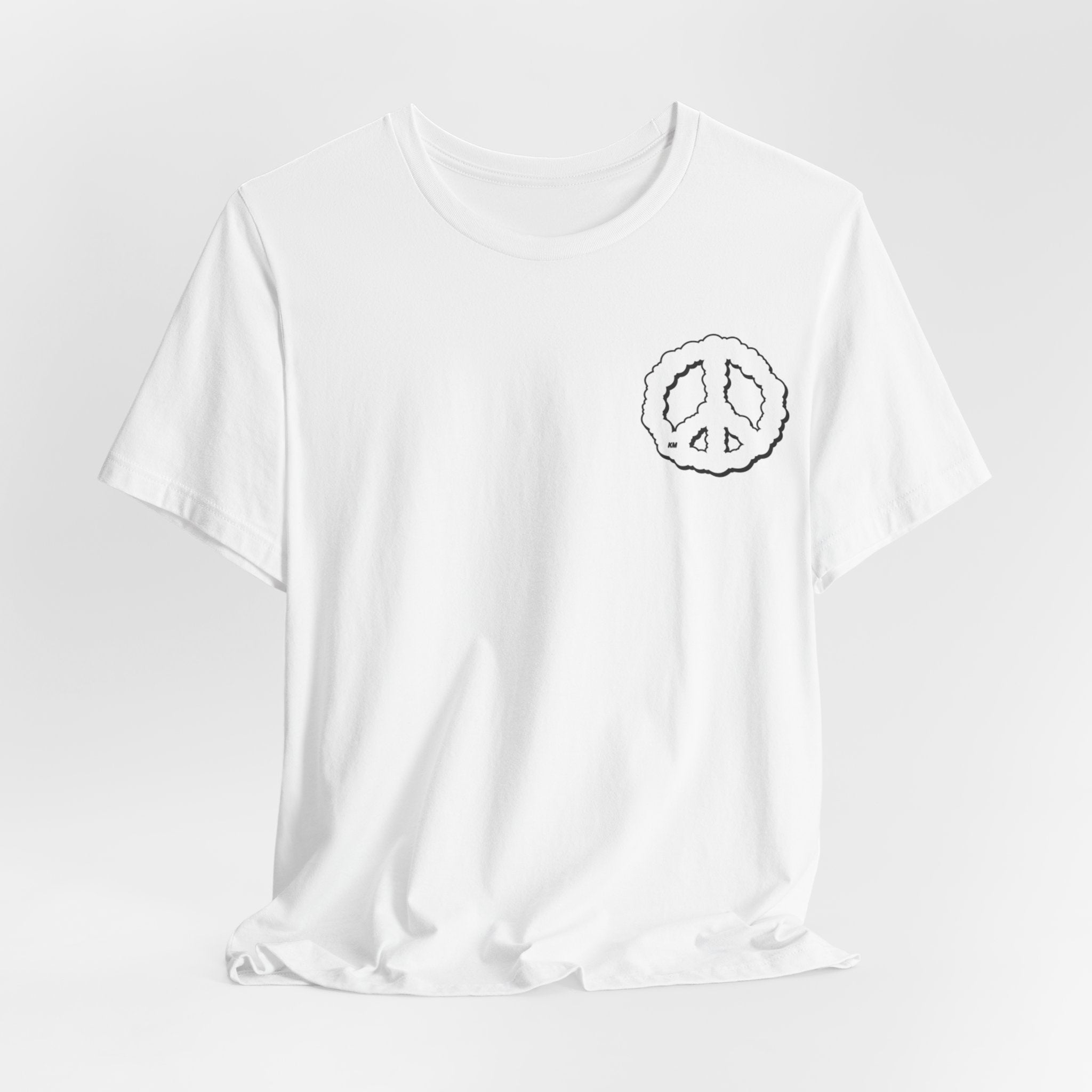 Peace Cloud T-Shirt — Minimal Back Logo Graphic Tee