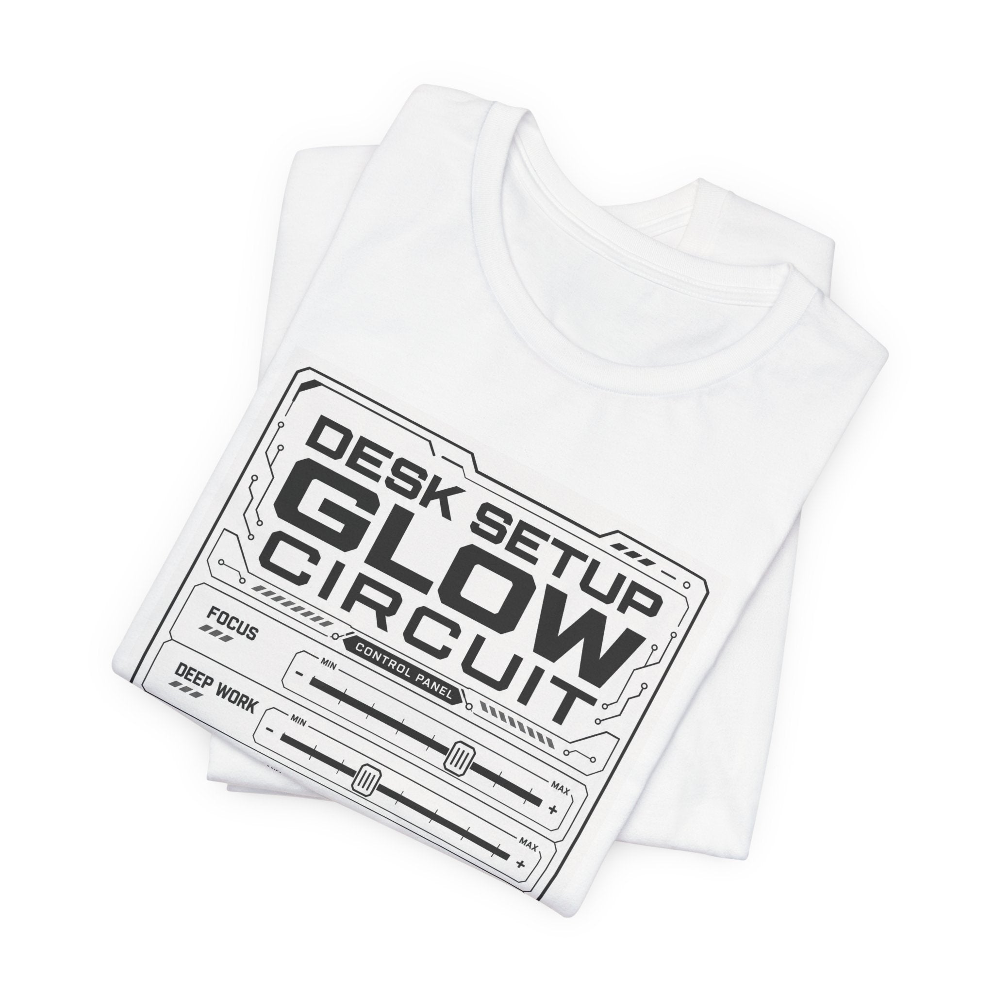 Desk Setup Glow Circuit Tee