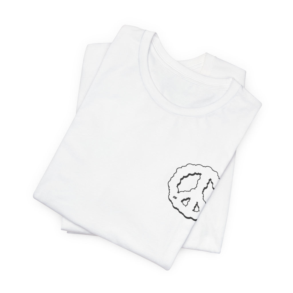 Peace Cloud T-Shirt — Minimal Back Logo Graphic Tee