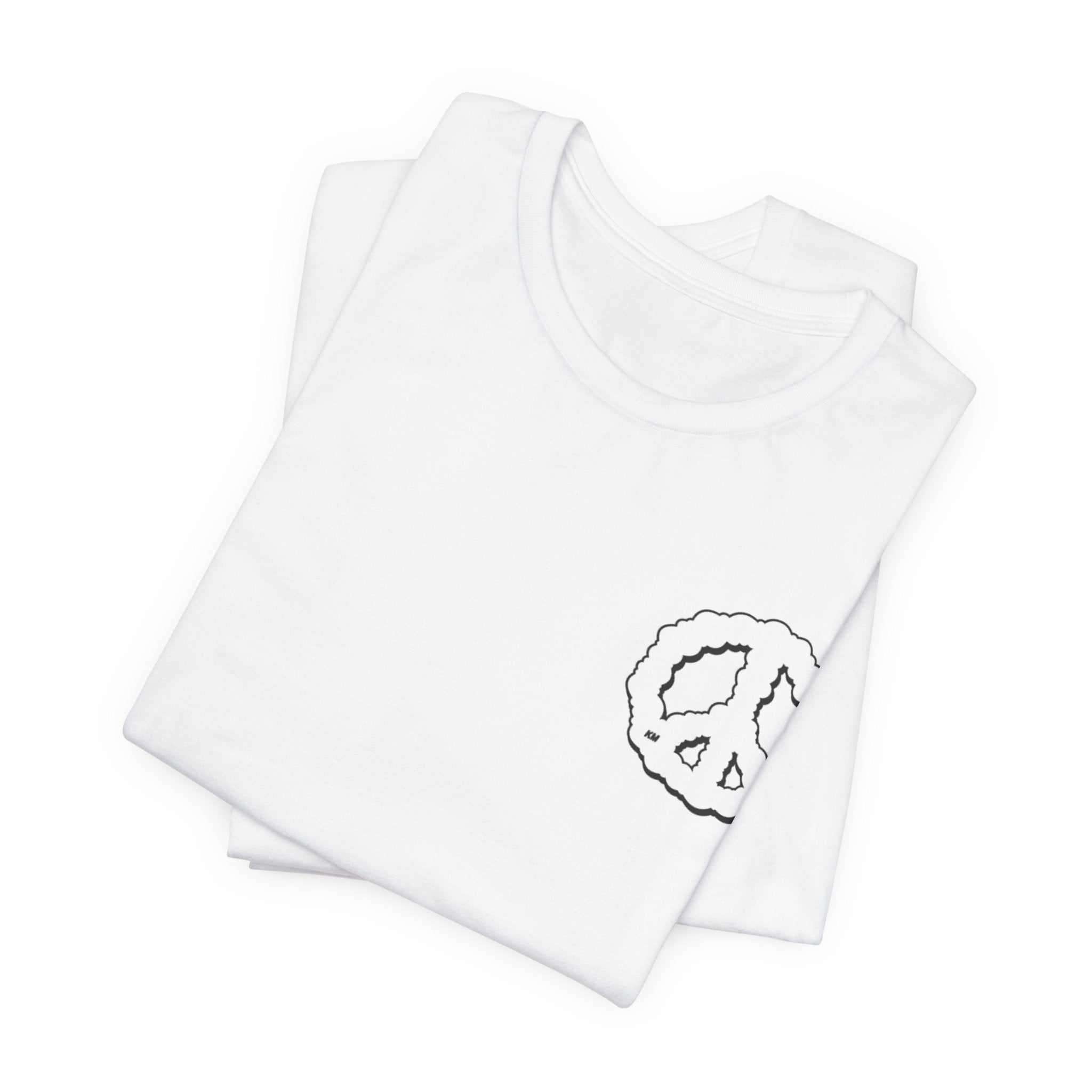 Peace Cloud T-Shirt — Minimal Back Logo Graphic Tee