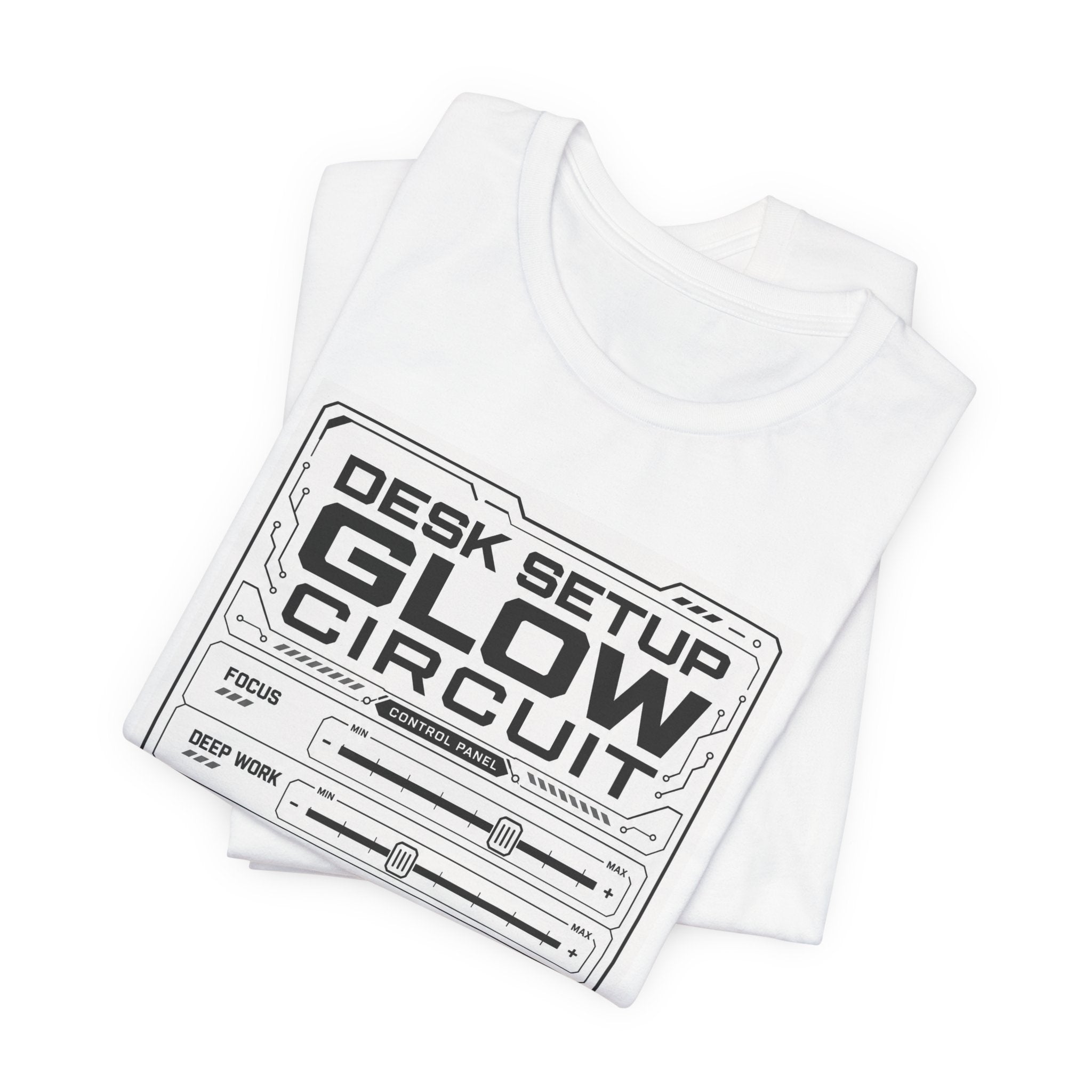 Desk Setup Glow Circuit Tee
