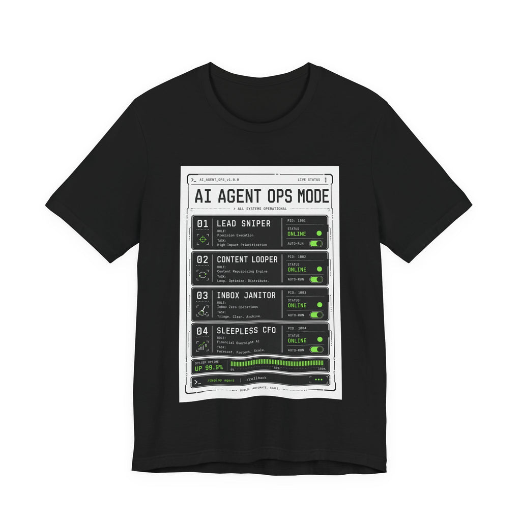 AI Agent Ops Mode Tee