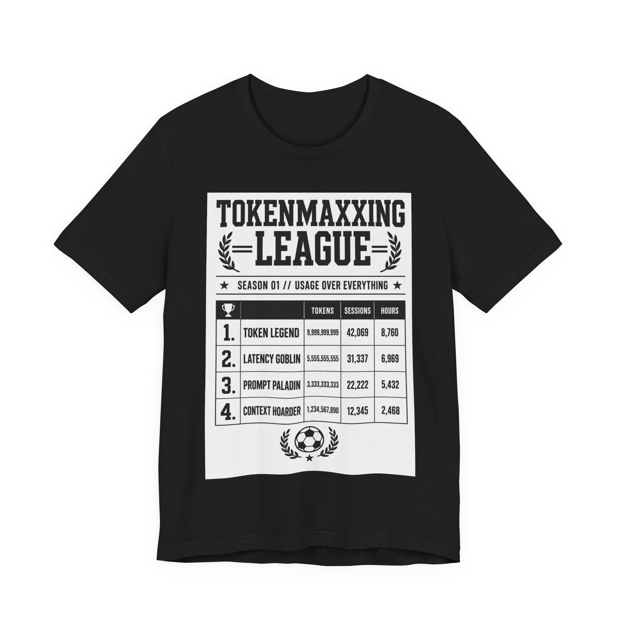 Tokenmaxxing League Tee