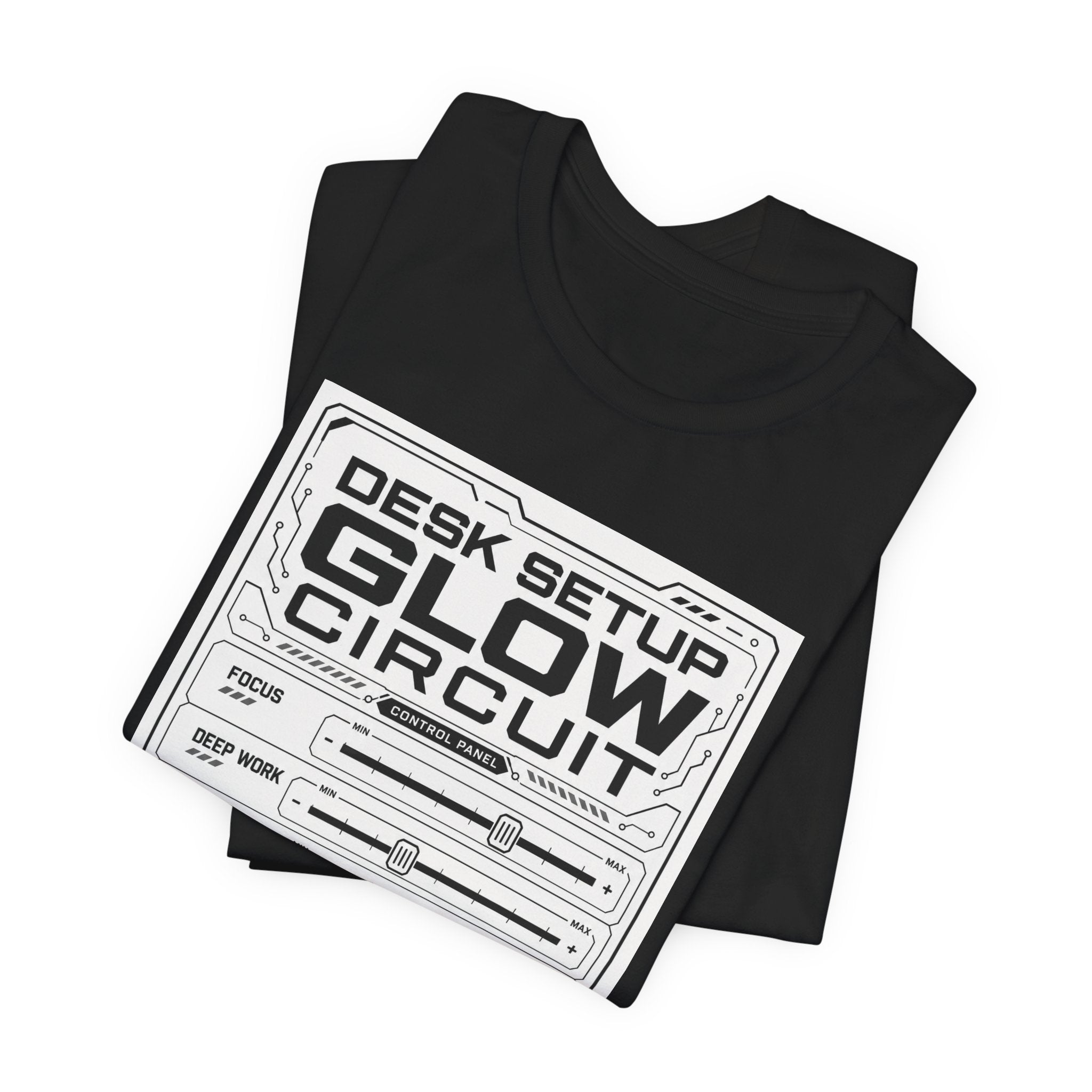 Desk Setup Glow Circuit Tee