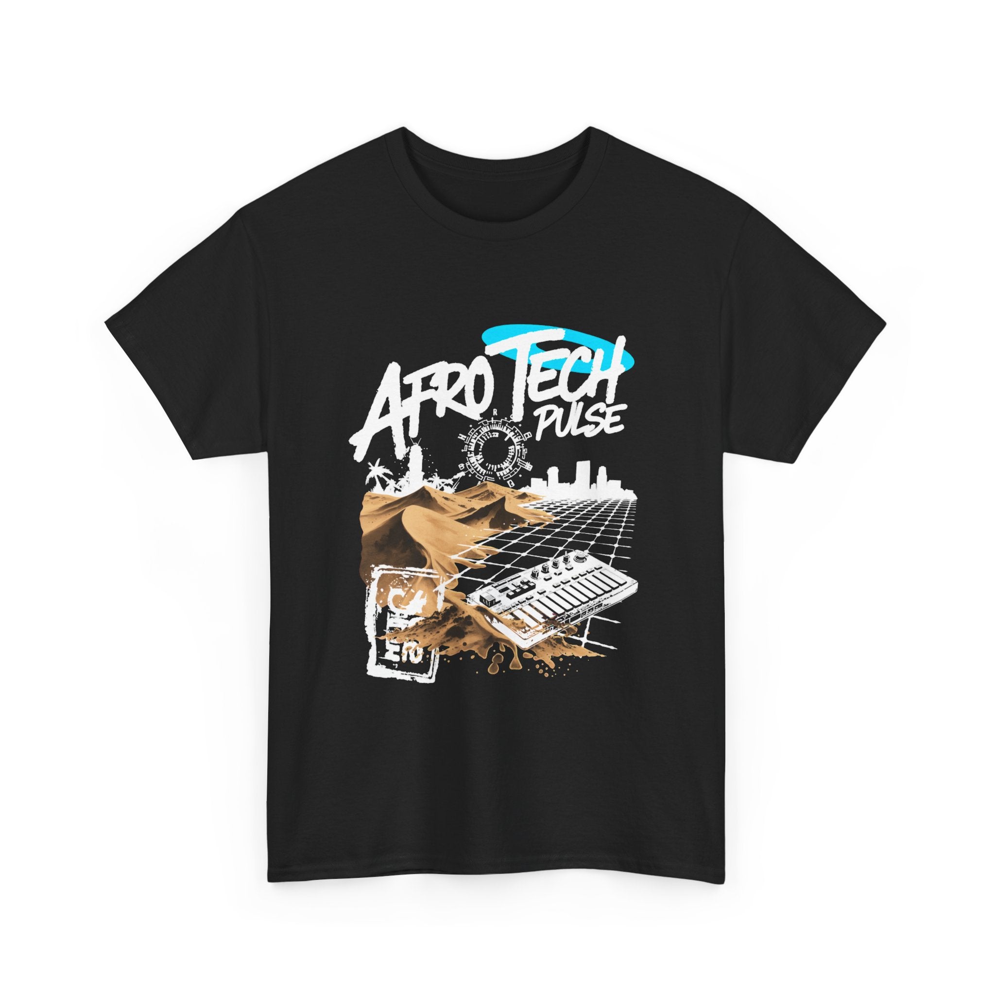 Afro Tech Pulse Badge Tee