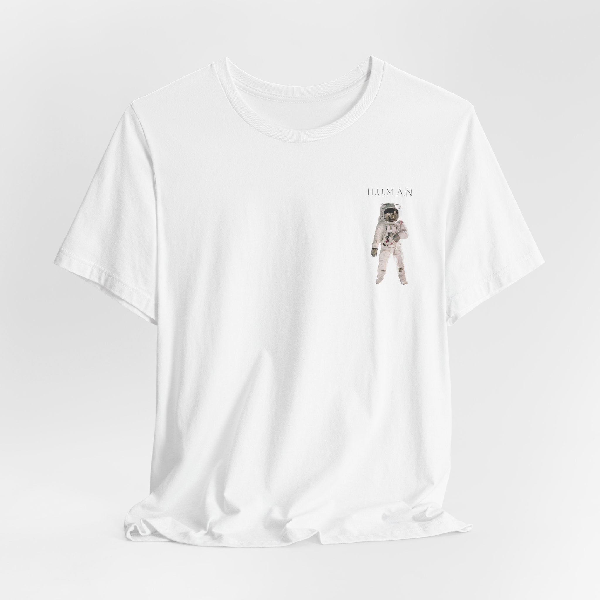 Astronaut Pocket Tee — Minimal Space Explorer Graphic T-Shirt