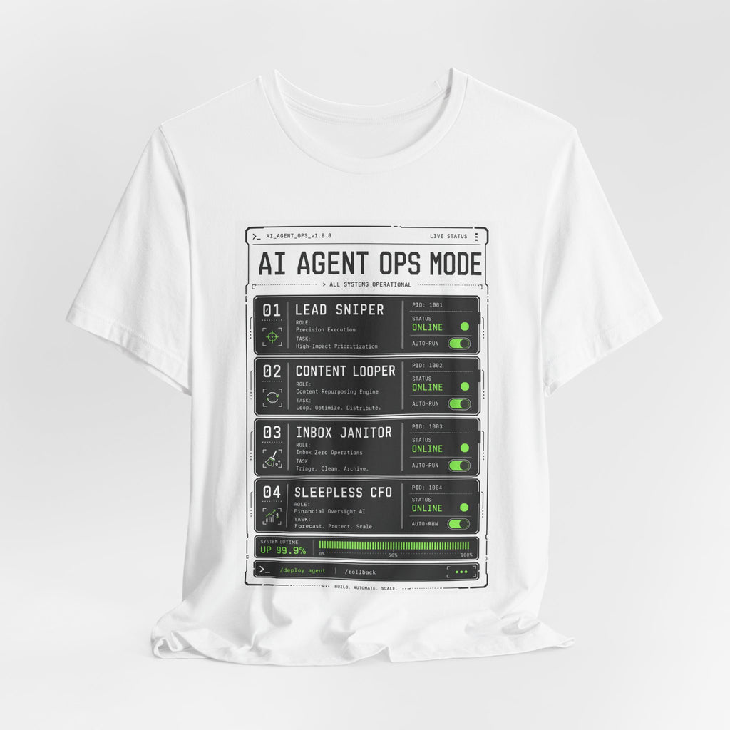 AI Agent Ops Mode Tee