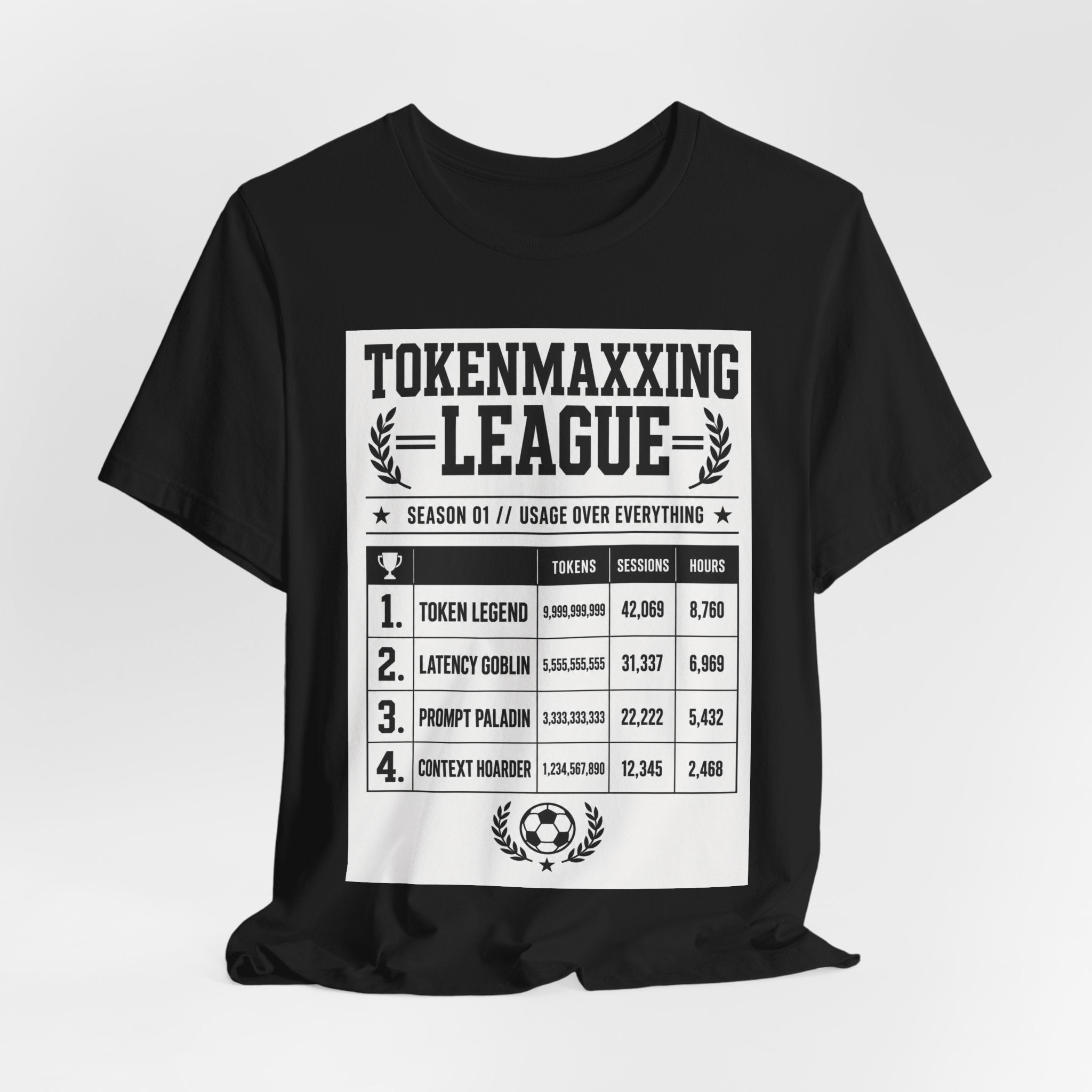 Tokenmaxxing League Tee