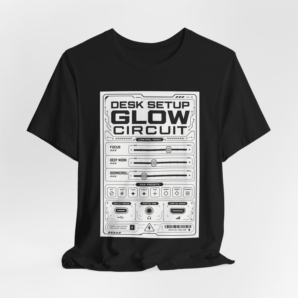 Desk Setup Glow Circuit Tee