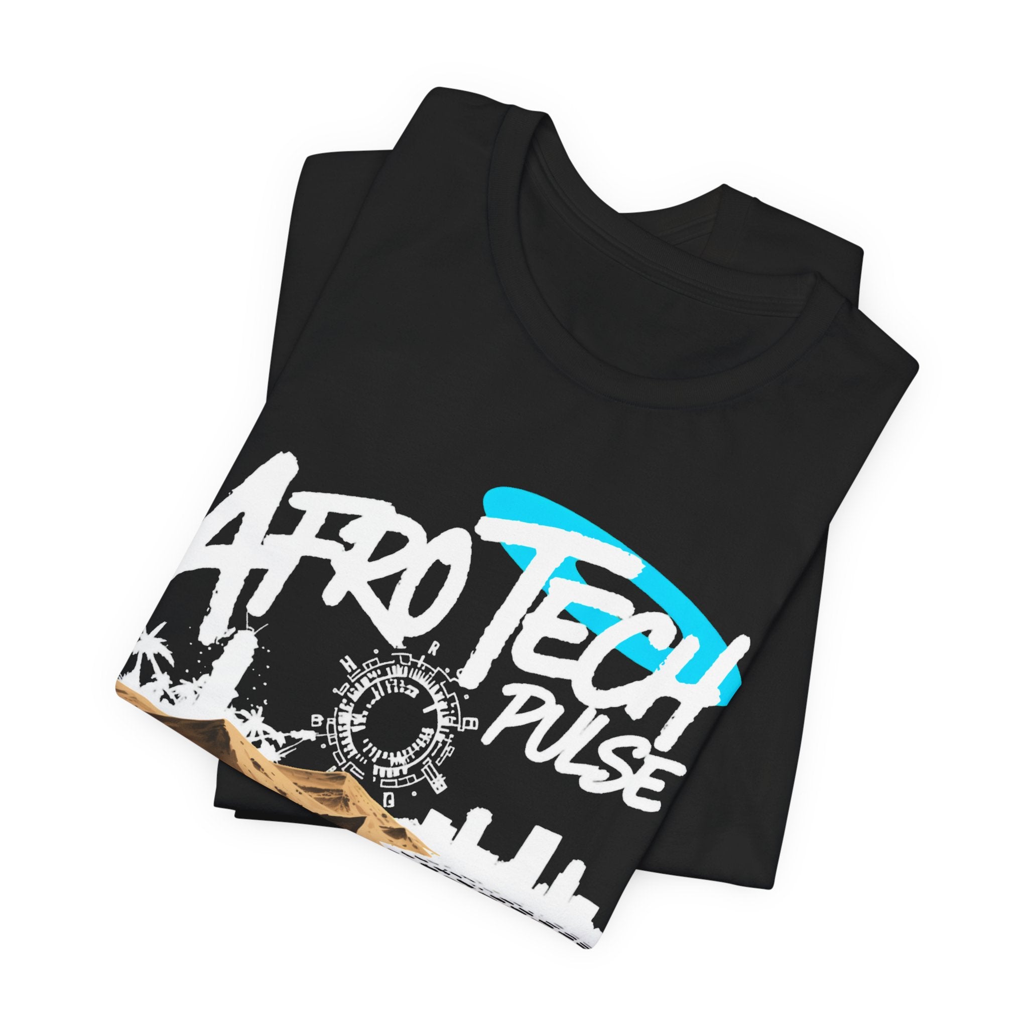 Afro Tech Pulse Badge Tee