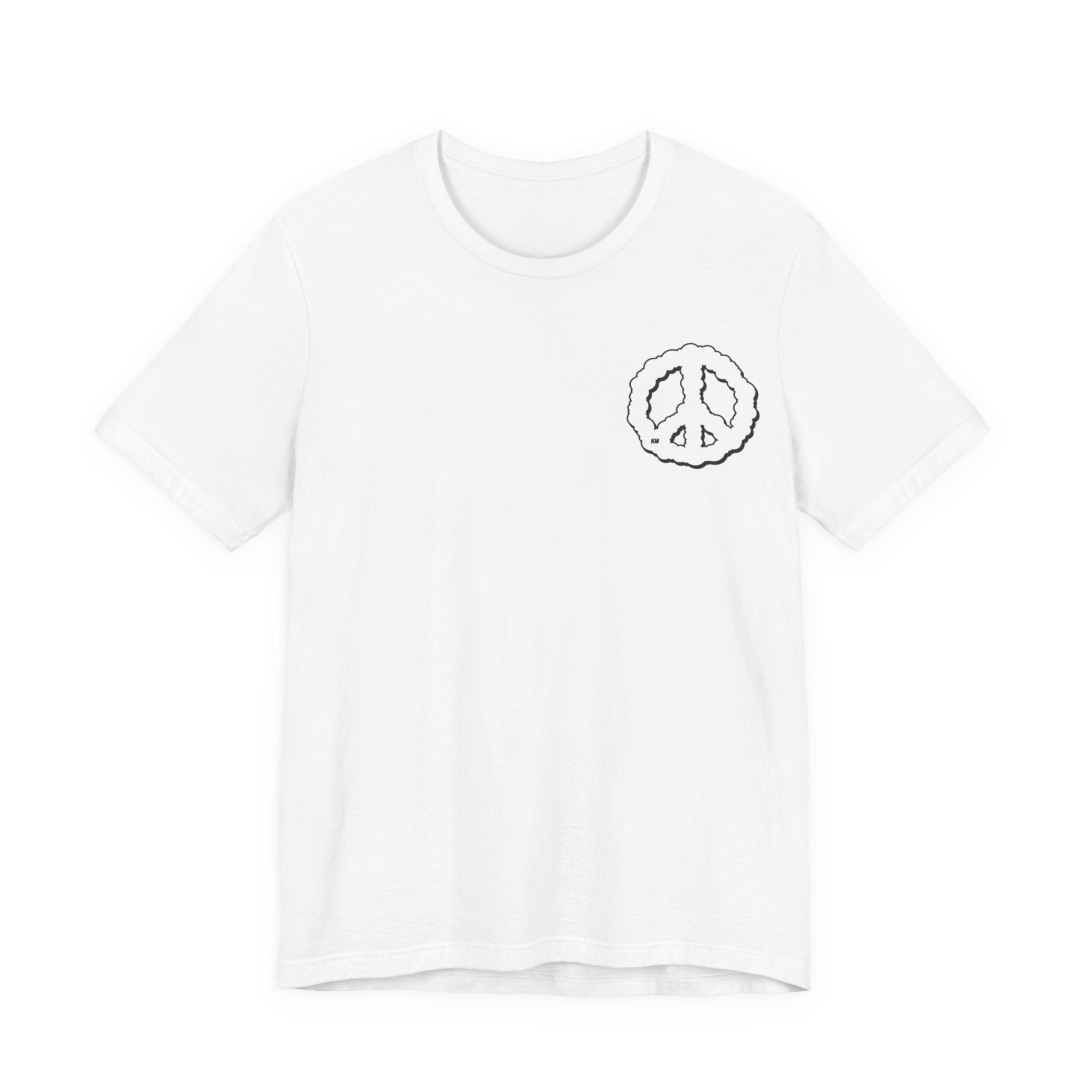 Peace Cloud T-Shirt — Minimal Back Logo Graphic Tee