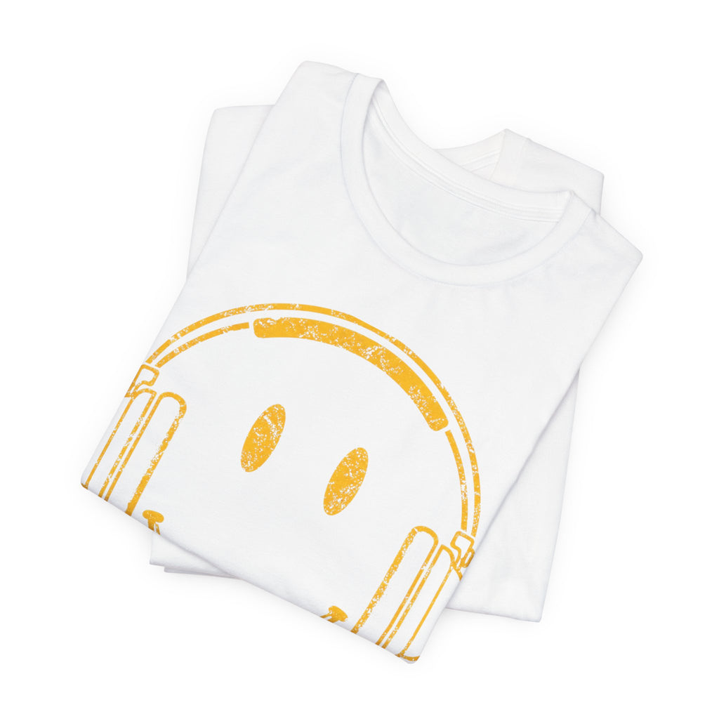 Headphone Smiley Logo Tee