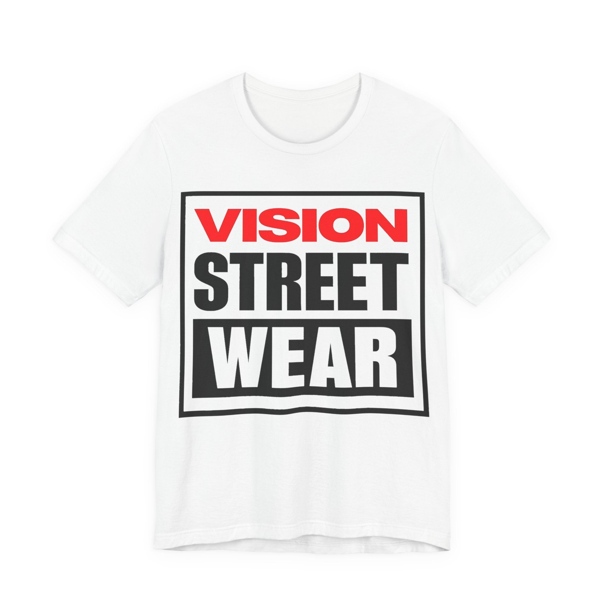 Vision Street Wear Box Logo Tee (Red/Black)