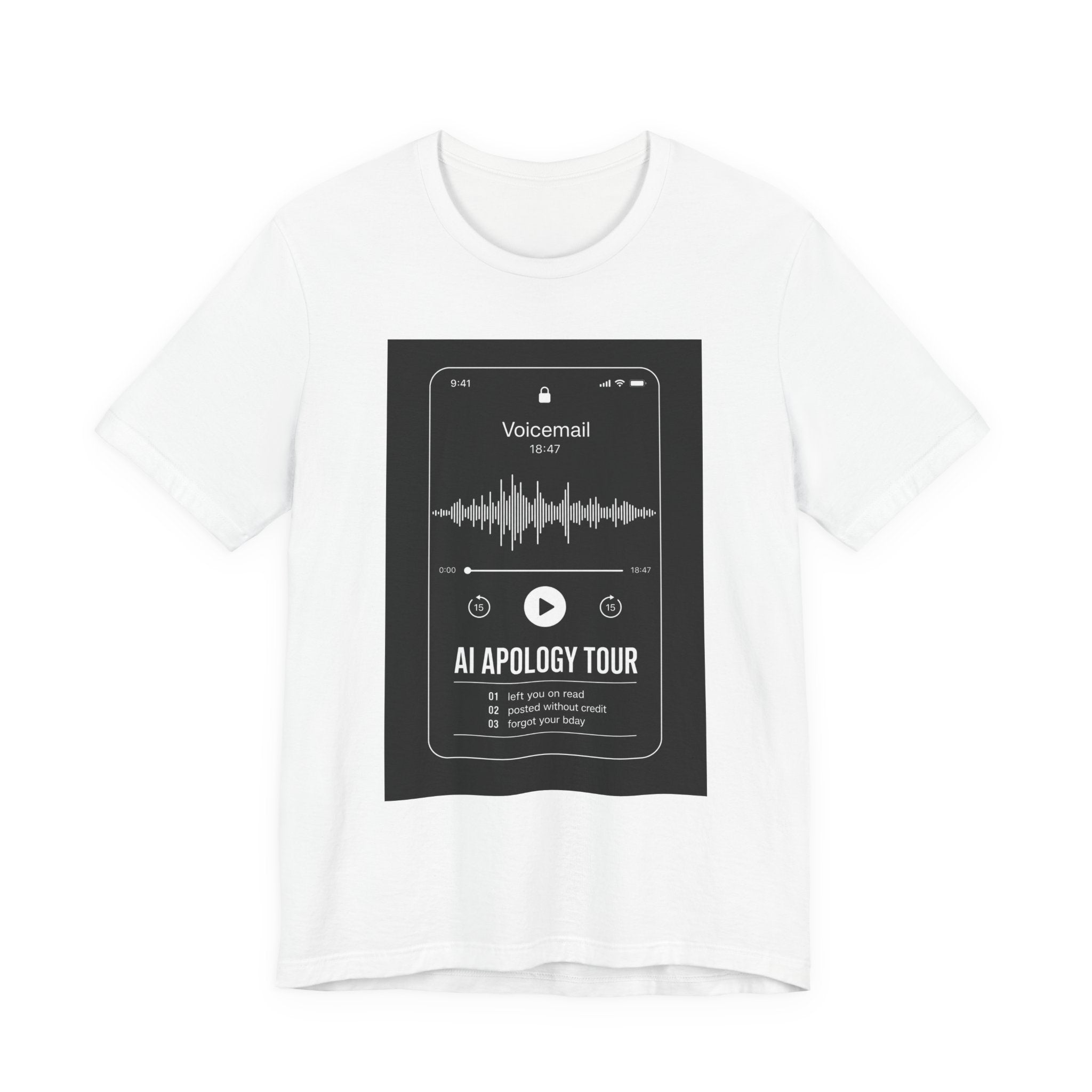 AI Voice Apology Tour Tee