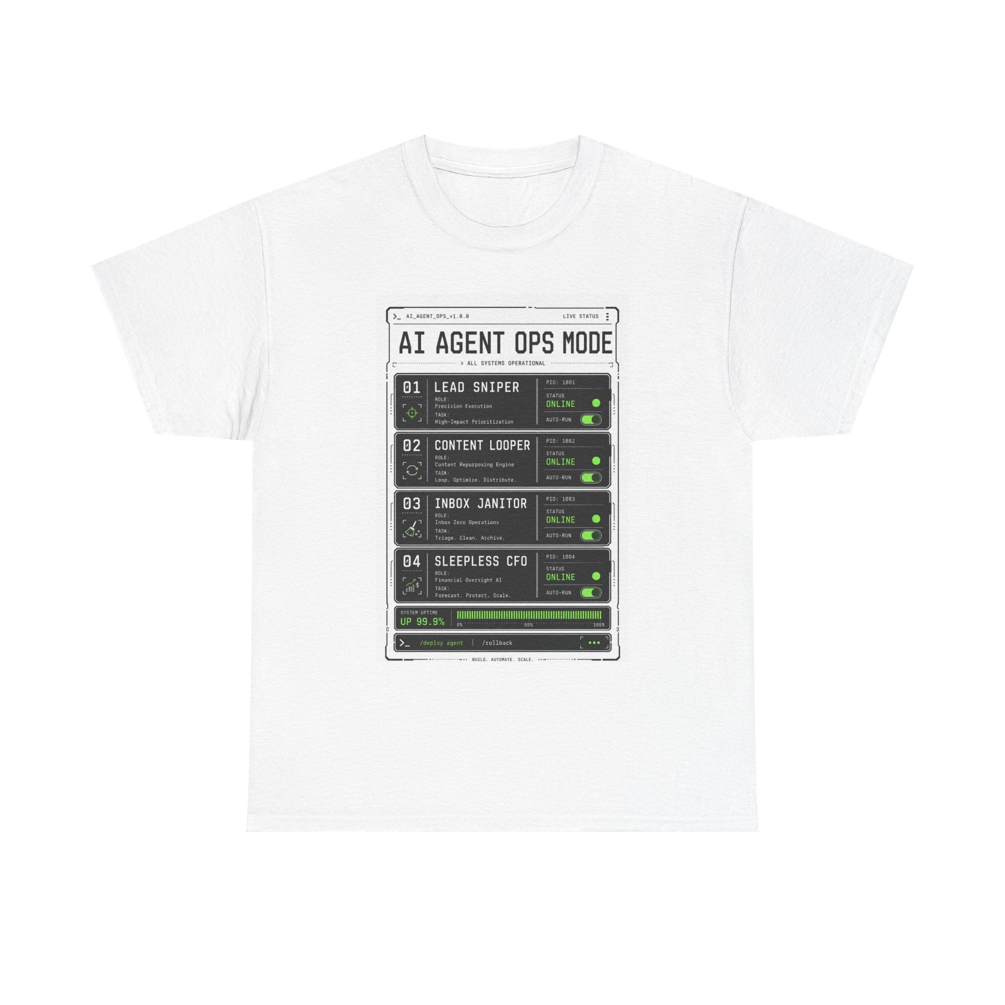 AI Agent Ops Mode Tee