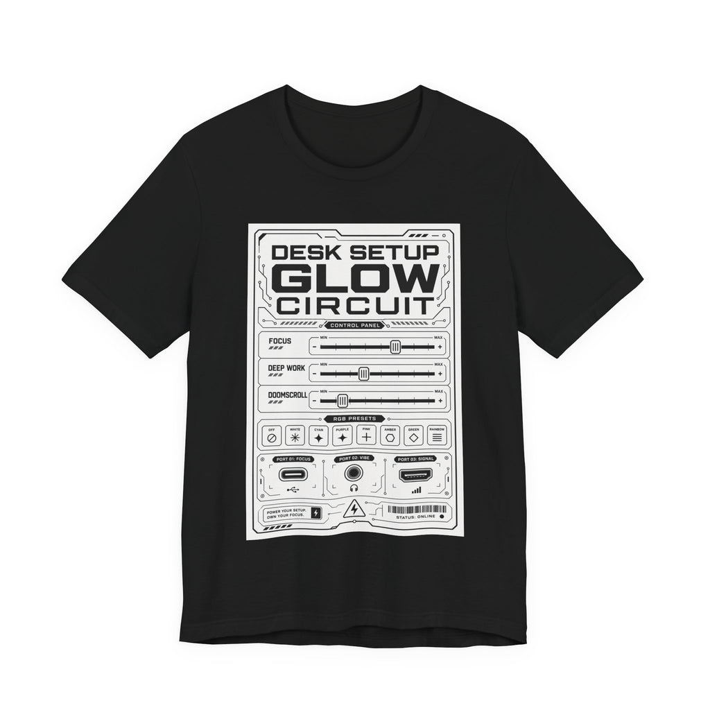 Desk Setup Glow Circuit Tee