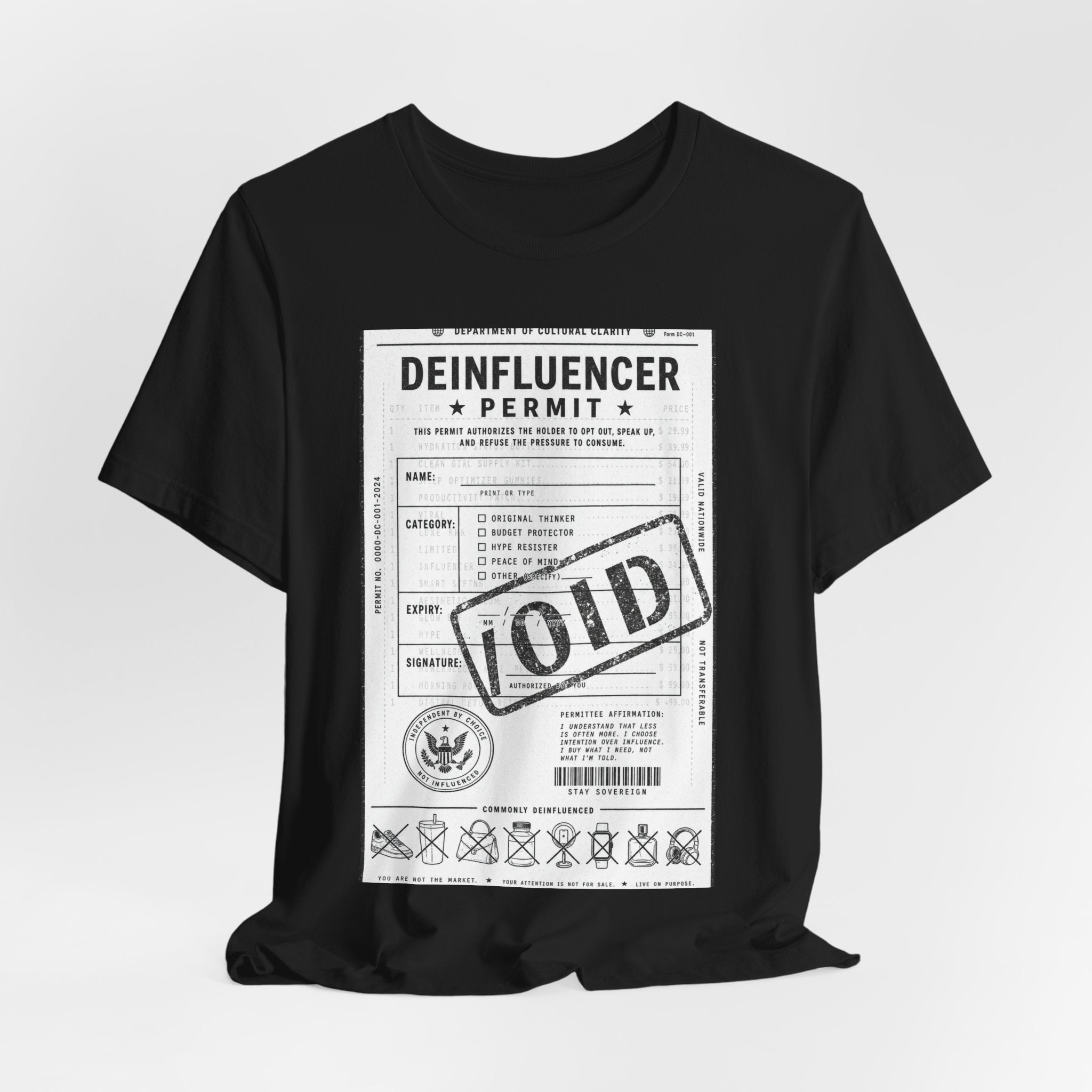 Deinfluencer Permit Tee