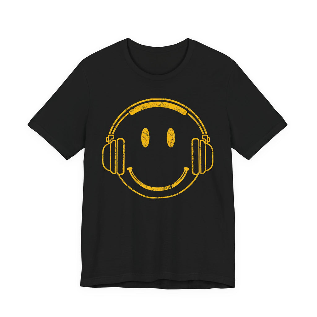 Headphone Smiley Logo Tee