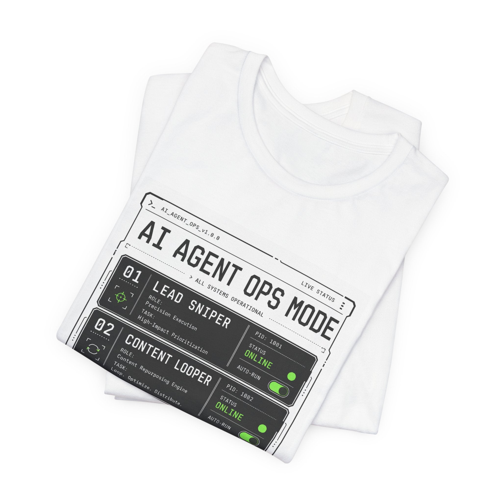 AI Agent Ops Mode Tee