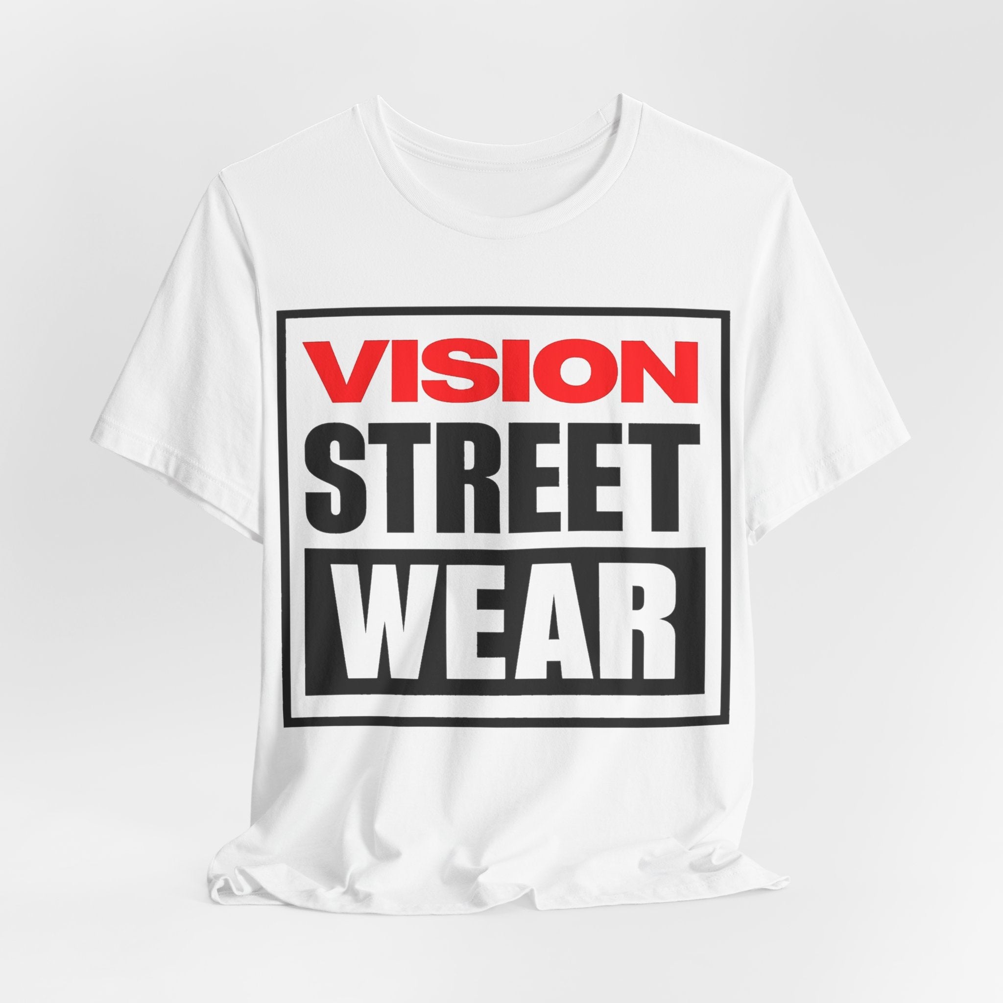 Vision Street Wear Box Logo Tee (Red/Black)